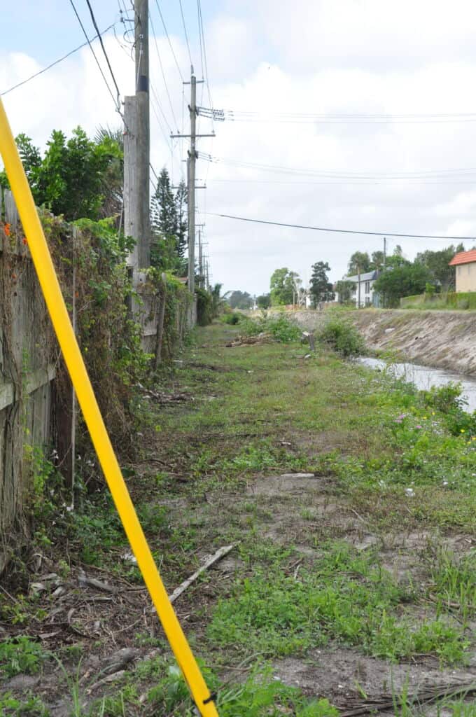 Canal clearing after image